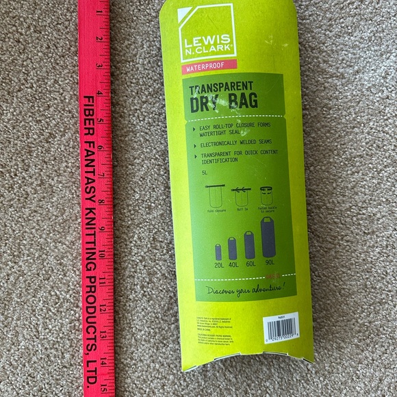 Lewis N Clark Transparent Waterproof Dry Bag NIB - Picture 2 of 5